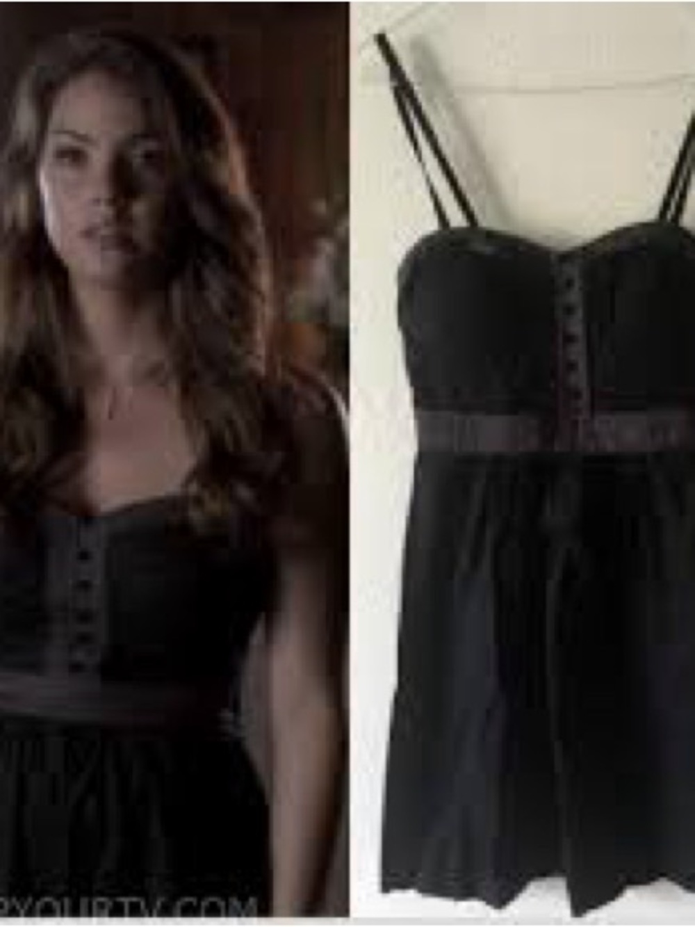 American Eagle | Y2K Babydoll Black Grey Mini Dress Corset Style Size 10 - Picture 13 of 13